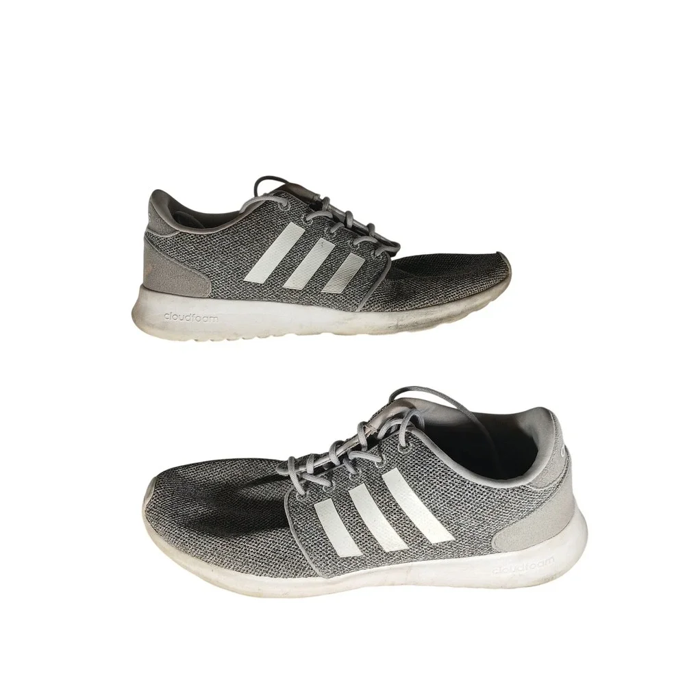 Adidas Cloudfoam‎ AW4313 Sneakers Size 9 Grey White Athletic Casual Comfort